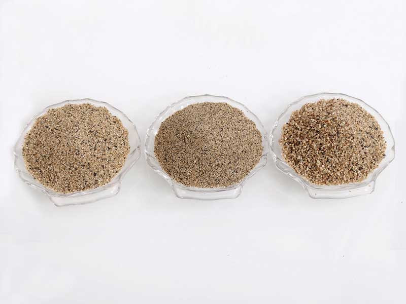 粗砂、中砂、細砂